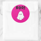 Stickers Boo halloween party ラウンドシール (バッグ)