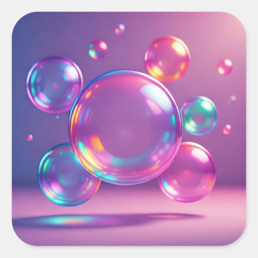 Stickers (Bubbles) スクエアシール (正面)