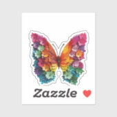 STICKERS Butterfly Flowery シール (シート)