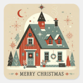 Stickers carrés de Noël スクエアシール