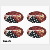 Stickers Cold War Veterans 楕円形シール (シート)