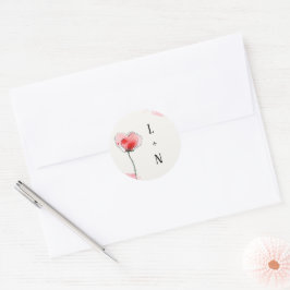Stickers "Coquelicots" ラウンドシール