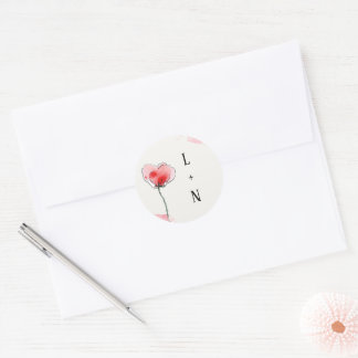 Stickers "Coquelicots" ラウンドシール