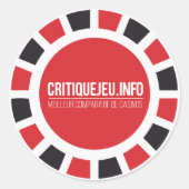 Stickers CritiqueJeu "Brand" ラウンドシール (正面)