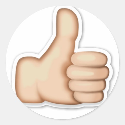 Stickers emoji by French Store ラウンドシール (正面)