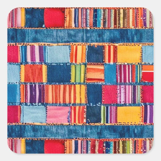 Stickers for Kids' Party スクエアシール (正面)