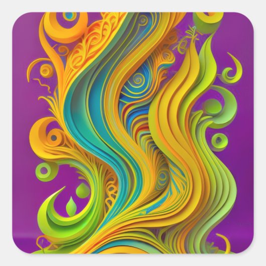 Stickers for Kids' Party/Celebration スクエアシール (正面)