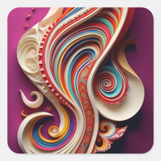 Stickers for Kids' Party/Celebration スクエアシール (正面)