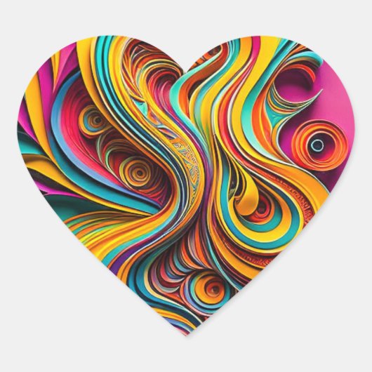 Stickers for Kids' Party/Celebration ハートシール (正面)