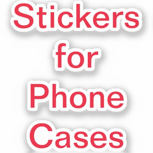 Stickers for Phone Cases シール (正面)