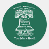 Stickers -Forest Green (Personalized)  ラウンドシール (正面)