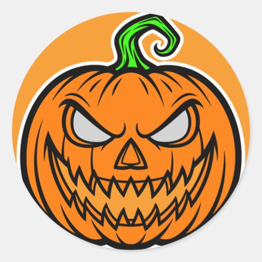 Stickers & Labels Halloween party  ラウンドシール (正面)