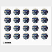 Stickers - Lake, Pine and Mountain - Japan ラウンドシール (シート)