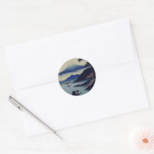 Stickers - Lake, Pine and Mountain - Japan ラウンドシール (封筒)