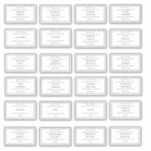 Stickers marque place Mariage シール (正面)