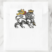 stickers Massive Yard White Lion 2018 長方形シール (バッグ)