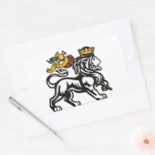 stickers Massive Yard White Lion 2018 長方形シール (封筒)