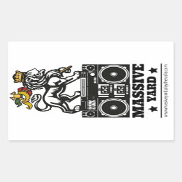 stickers Massive Yard White Lion Full 2018 長方形シール
