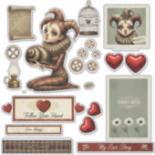 Stickers - Melancholy Harlequin シール (正面)