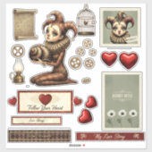 Stickers - Melancholy Harlequin シール (シート)