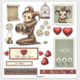 Stickers - Melancholy Harlequin シール