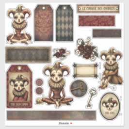 Stickers - Melancholy Harlequin シール