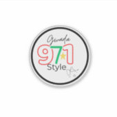Stickers personnalisés en vinyle découpés sur mesu シール (正面)