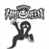 Stickers personnalisés Happy Halloween シール (正面)