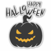 Stickers personnalisés Happy Halloween シール (正面)