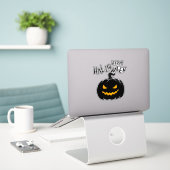 Stickers personnalisés Happy Halloween シール (デスク上のノートパソコン)