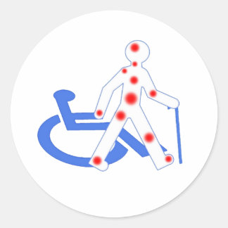 Stickers Ronde Handicap invisible / Visible ラウンドシール