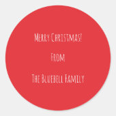 Stickers (Small) 3,8 cm, 20 per sheet - Christmas ラウンドシール (正面)