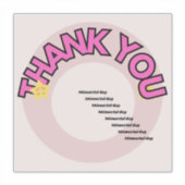 Stickers thank you for mémorial day シール (正面)