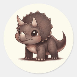 Stickers Triceratops - Kammli Friends Collection ラウンドシール