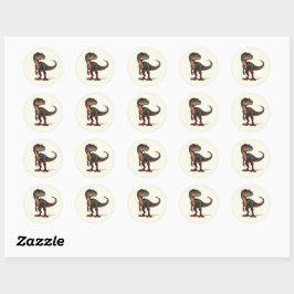Stickers Velociraptor - Kammli Friends Collection ラウンドシール