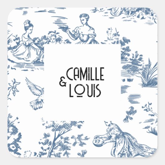 Stickers Victoria スクエアシール (正面)