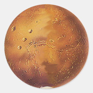Stickers with the Planet火星 ラウンドシール