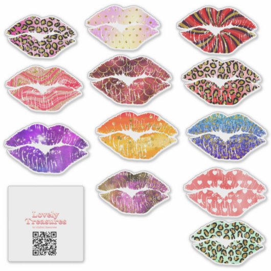 Stickervel 12 kusjes - groot シール (正面)