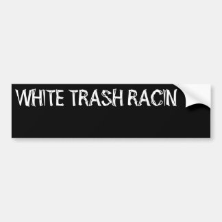 StickerWHITの無題の豊富な屑RACIN バンパーステッカー