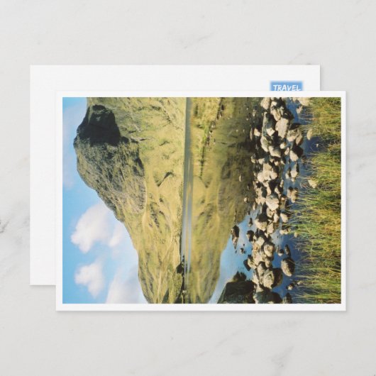 Stickle Tarn夏の反射、レイク地区。 ポストカード (正面/裏面)