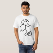 Stickmanのフットボール Tシャツ (正面フル)