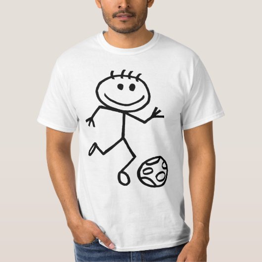Stickmanのフットボール Tシャツ (正面)