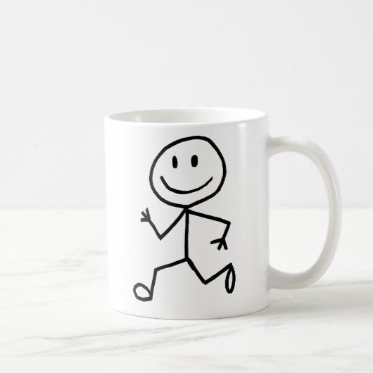 Stickmanのランナー コーヒーマグカップ (右)
