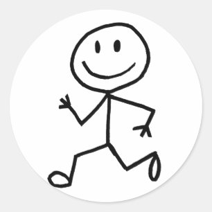 Stickmanのランナー ラウンドシール