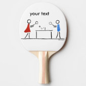 stickmanのstickwomanのstickdogのstickcat 卓球ラケット (正面)