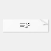 Stickmanを走ること バンパーステッカー (正面)