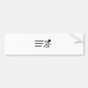 Stickmanを走ること バンパーステッカー