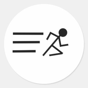 Stickmanを走ること ラウンドシール