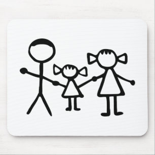 Stickman家族 マウスパッド