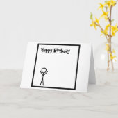 Stickman カード (黄色い花)